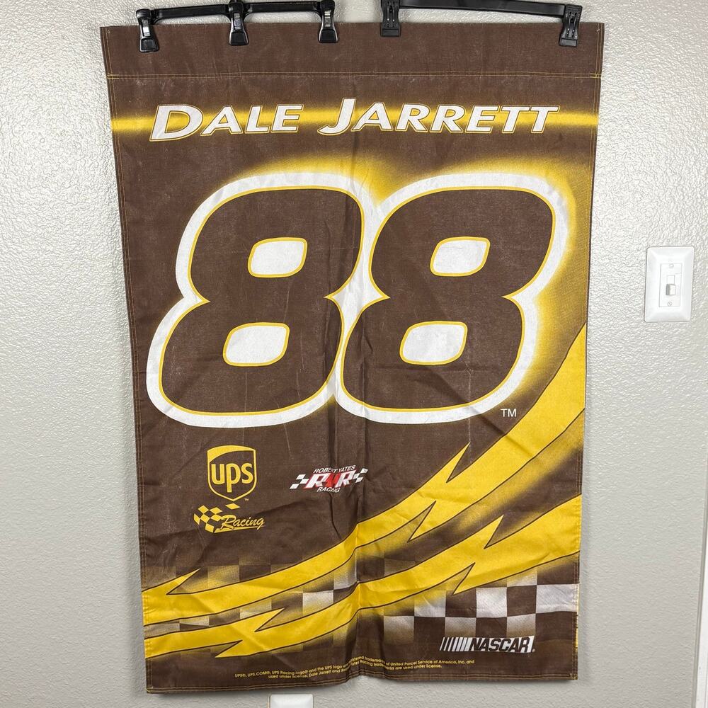 Dale Jarrett 30 x 42 inch Banner Flag Double Sided Garden Home Display Decor